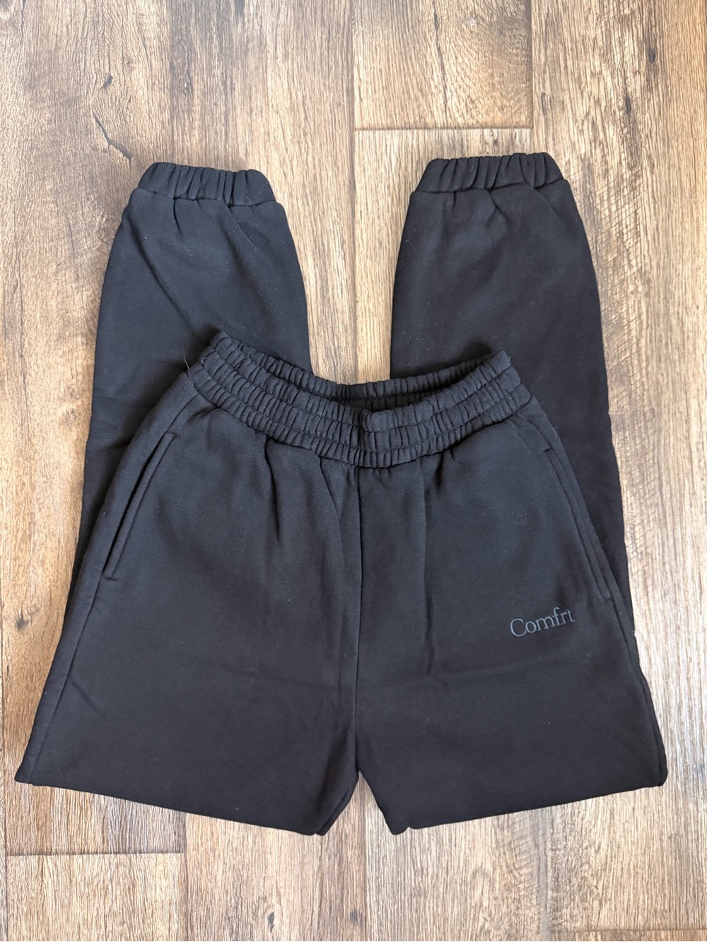 Women's Black 'Comfrt' Elastic Waist Joggers